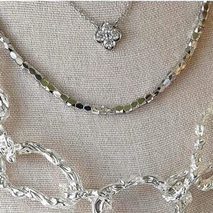 Park Lane 🩶 HAZY Silver Necklace NWT NIB